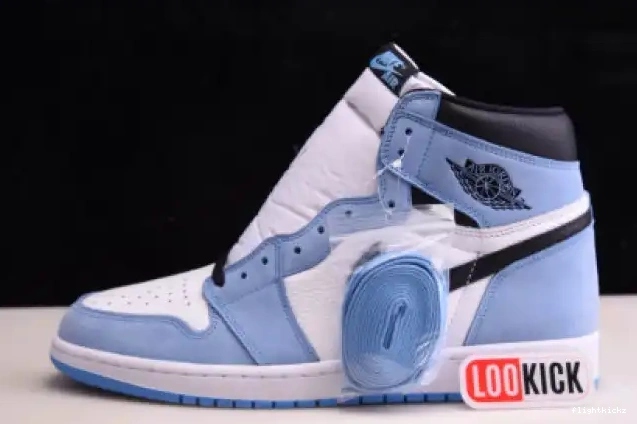 UNIVERSITY HIGH BLACK BLUE AIR WHITE JORDAN RETRO 555088-134 1 0601
